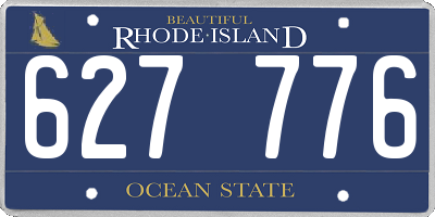 RI license plate 627776