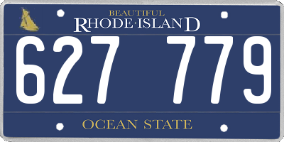 RI license plate 627779