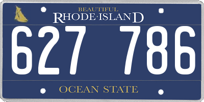 RI license plate 627786