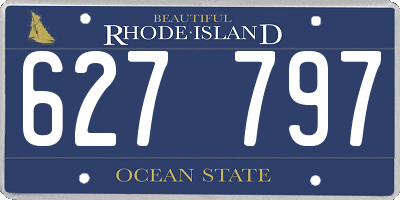 RI license plate 627797