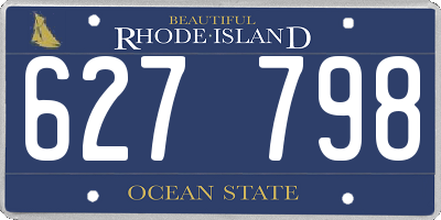 RI license plate 627798