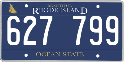 RI license plate 627799