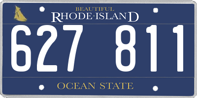 RI license plate 627811