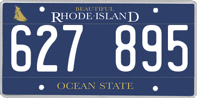 RI license plate 627895