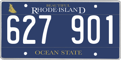 RI license plate 627901