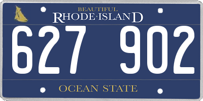 RI license plate 627902