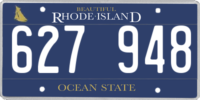 RI license plate 627948