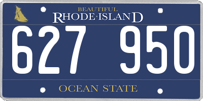 RI license plate 627950