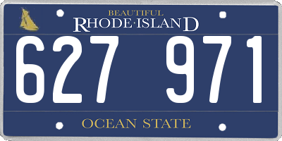 RI license plate 627971