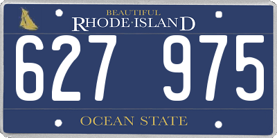 RI license plate 627975