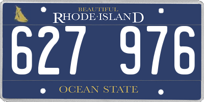 RI license plate 627976