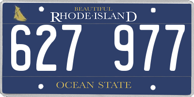 RI license plate 627977