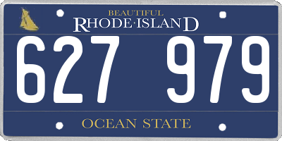 RI license plate 627979