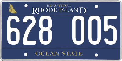 RI license plate 628005