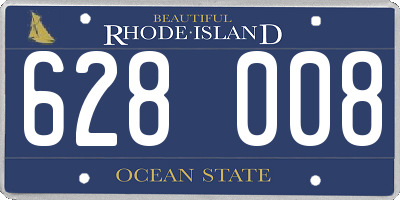 RI license plate 628008