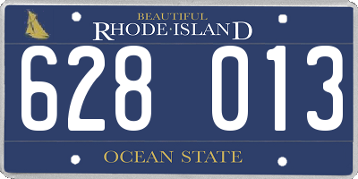 RI license plate 628013