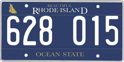 RI license plate 628015