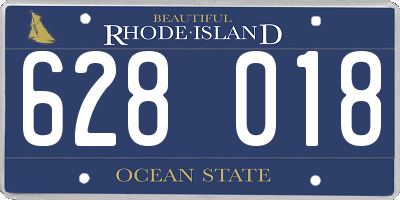 RI license plate 628018
