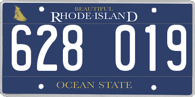 RI license plate 628019