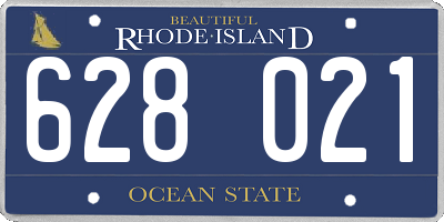 RI license plate 628021