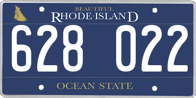 RI license plate 628022
