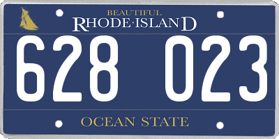 RI license plate 628023