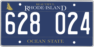 RI license plate 628024