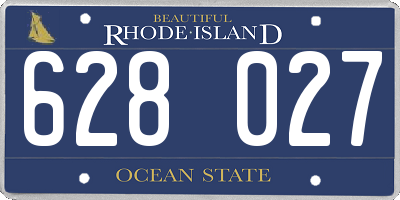 RI license plate 628027