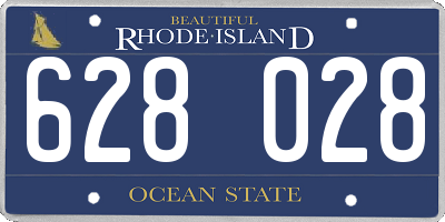 RI license plate 628028