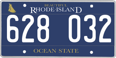 RI license plate 628032