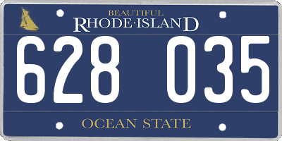 RI license plate 628035