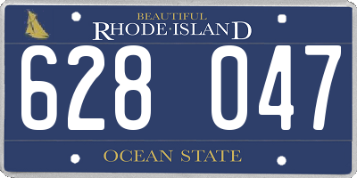 RI license plate 628047