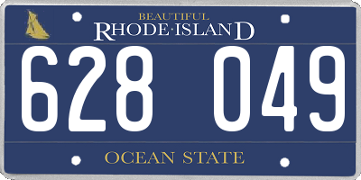 RI license plate 628049