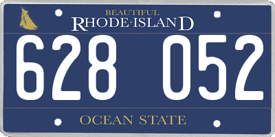 RI license plate 628052