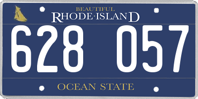 RI license plate 628057