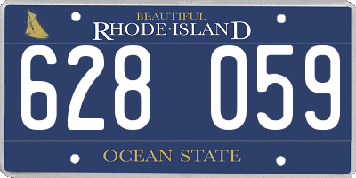 RI license plate 628059