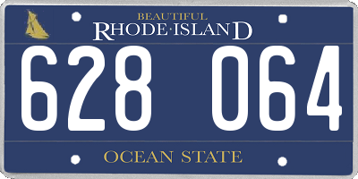 RI license plate 628064