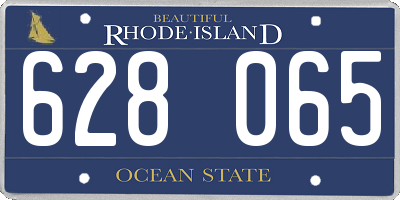 RI license plate 628065