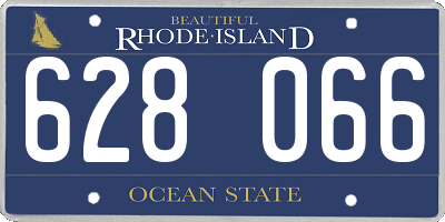 RI license plate 628066