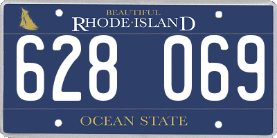 RI license plate 628069