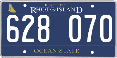 RI license plate 628070