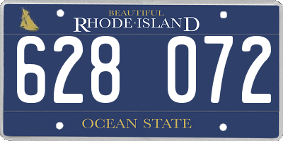 RI license plate 628072