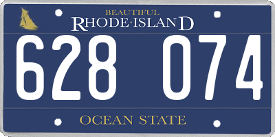 RI license plate 628074
