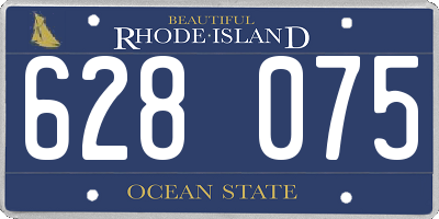RI license plate 628075