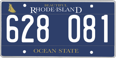 RI license plate 628081