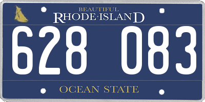 RI license plate 628083
