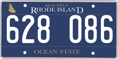 RI license plate 628086