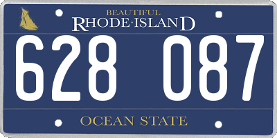 RI license plate 628087