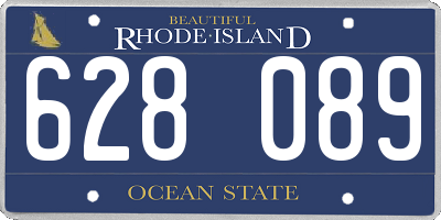 RI license plate 628089
