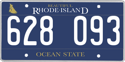 RI license plate 628093
